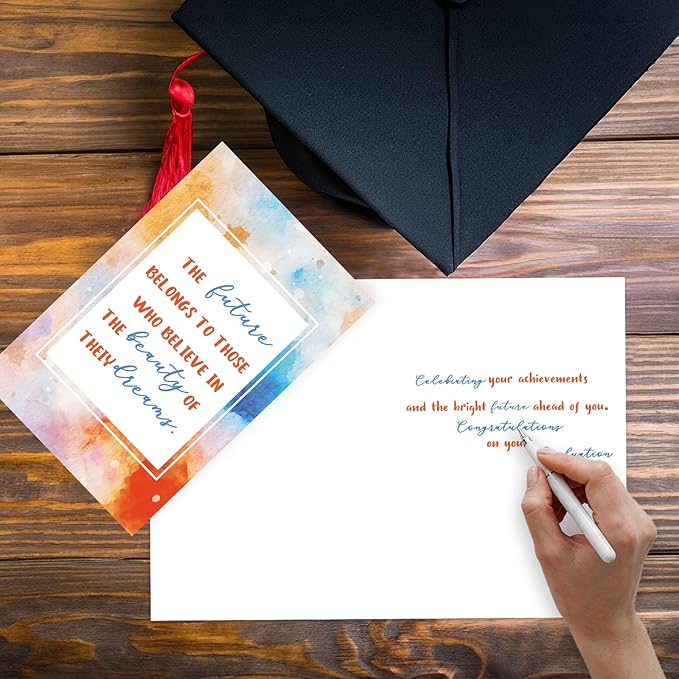 Funny Graduation Card for Her Him, High School College Graduation Card, Graduation Gifts for Friends Boy Girl
