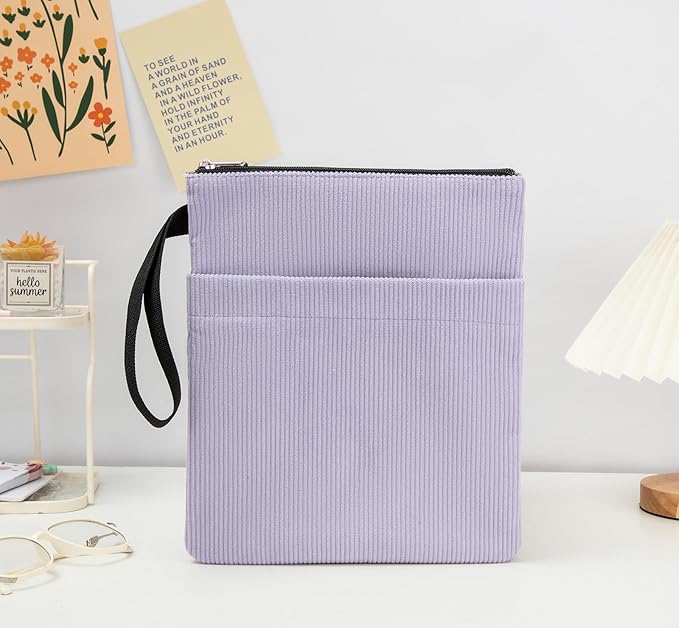 Book Sleeve, Book Covers for Paperbacks with Zipper, Book Lover Gifts