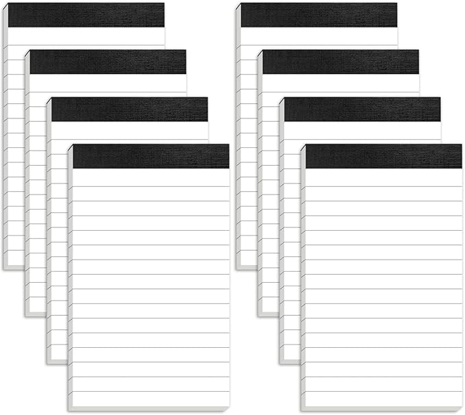 Small Note Pads 3x5 Notepads Mini Pocket Notebook 3x5 Memo Pads Small Notepads Memo Pads 3 x 5" Lined Note Pads of Paper with 30 Sheets Each Pad Mini Pocket Notebook Writing Pads 3x5 White Paper Pads