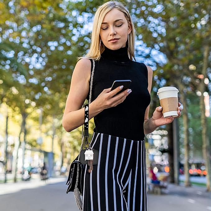 Wrist Lanyard for Women and Men, Keychain Lanyard for Keys, Wrist Keychain Strap Lanyard for Car Keys ID Badge Wallet Card Holder(Dark Green)