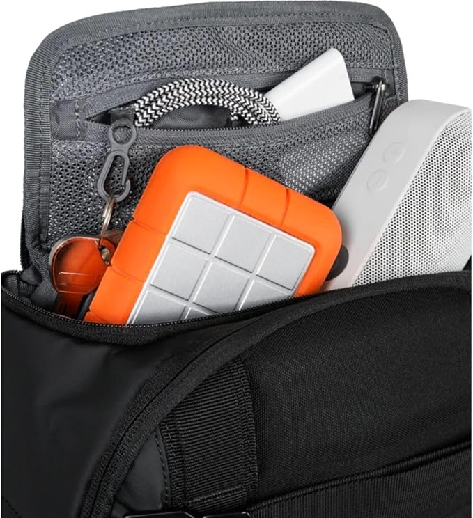 Db Journey Ramverk Backpack - Durable Travel Backpack with Laptop Compartment & Pockets for Work, Luggage Backpack with Roller Bag Hook Up System, 21L - Black Out