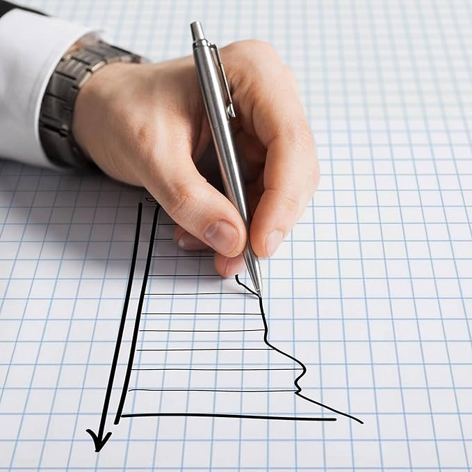 Graph Paper Pad for Blueprint Drawings, Drafting, Engineering Drawing, and Planning - Graph Paper 8.5x14 Blueprint Quadrille Grid Paper Pads with Blue Lines, High Brightness 50 Sheets (1-Pack)