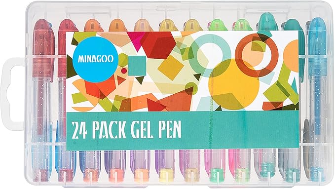 24 Pack Mini Glitter Gel Pen,Tiny Pens for School,Office and Home… (1)