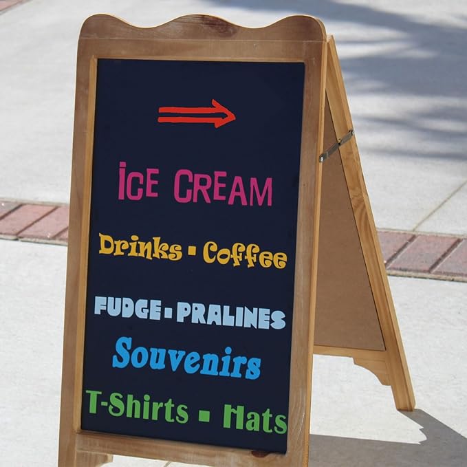 STATIONERY ISLAND Chalk Pens for Blackboard, Liquid Chalk Markers for Chalkboard and Glass, Wipeable Chalk pens for Window Drawing,8 Colours