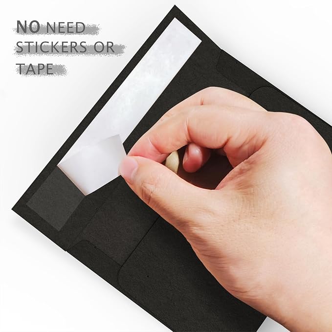 A7 Black Envelopes 100 Pack, Goefun Self Seal Printable Envelopes for Invitation, 5x7 Greeting Cards, Graduation, Birthday, 5.25 x 7.25 in, 120GSM