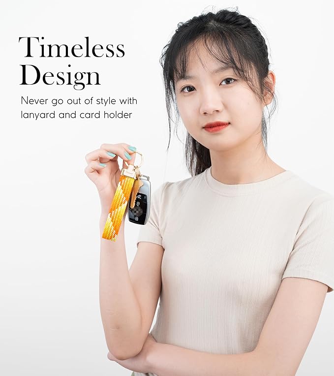 SENLLY Wristlet Lanyard, Stretchy Keychain Holder, Original Elastic Anti-Drop Design Keyring