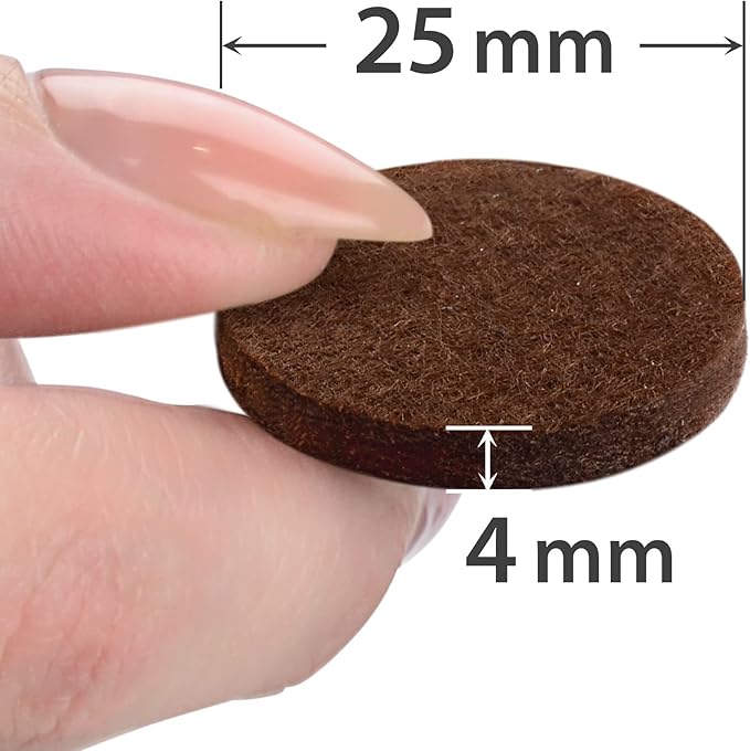 Felt Furniture Pads X-PROTECTOR - 48 Premium Floor Protector Chair Felts for Feet Wood Floors Best Hardwood Protect Your Hard Floors! (Brown)