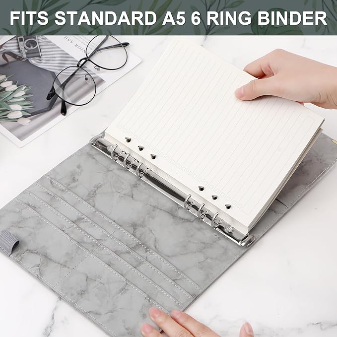 Toplive A5 Filler Paper To Do List, 6 Ring Planner Binder Inserts Paper Daily Checklist, A5 Loose Leaf Refill Paper 160 Sheets for A5 Notebook Budget Binder