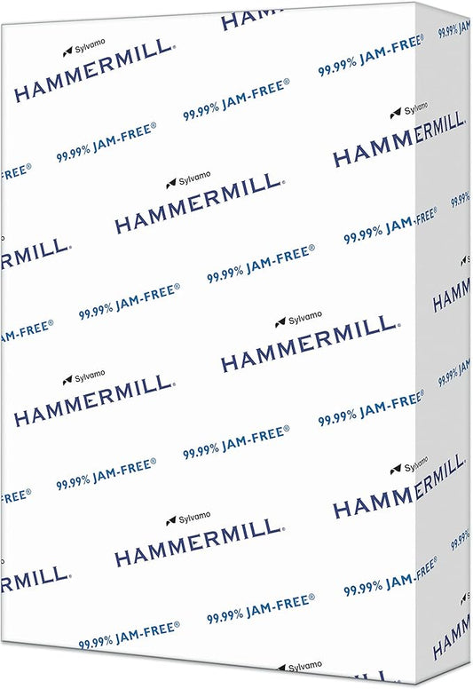 Hammermill A4 Paper, 20 lb Copy Paper (210mm x 297mm) - 1 Ream (500 Sheets) - 92 Bright, Made in the USA, 105500R, White