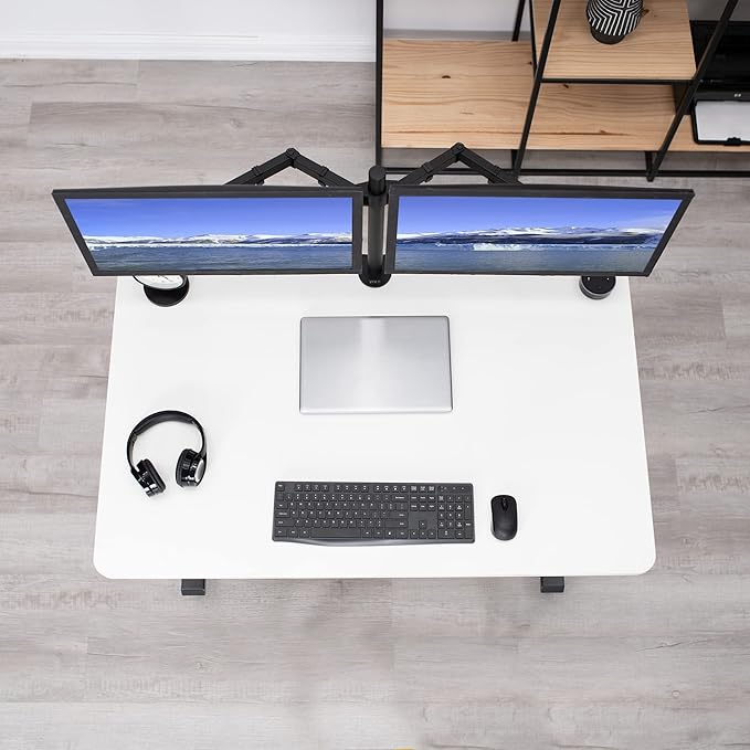 VIVO Universal 48 x 30 inch Solid One-Piece Table Top for Standard and Sit to Stand Height Adjustable Home and Office Desk Frames, White, DESK-TOP48-30W