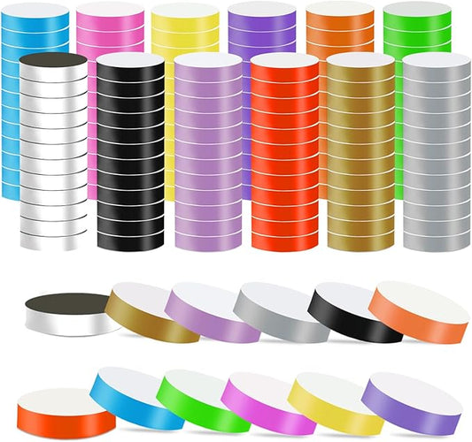 2400 Packs Paper Wristbands for Events, 12 Colors Waterproof Neon Party Wristbands Armband Paper Bracelets Identification Wristbands for Concert Club Bar Entrance Admission Party