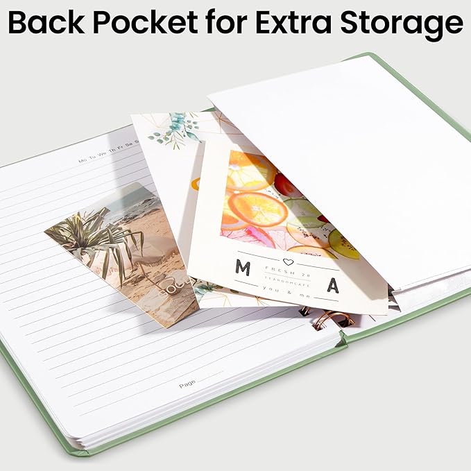 Lined Spiral Journal Notebook, A5 College Ruled Notebook for Journaling, Note-Taking, and Daily Planning, Durable Hardcover with an Elegant Design, Green