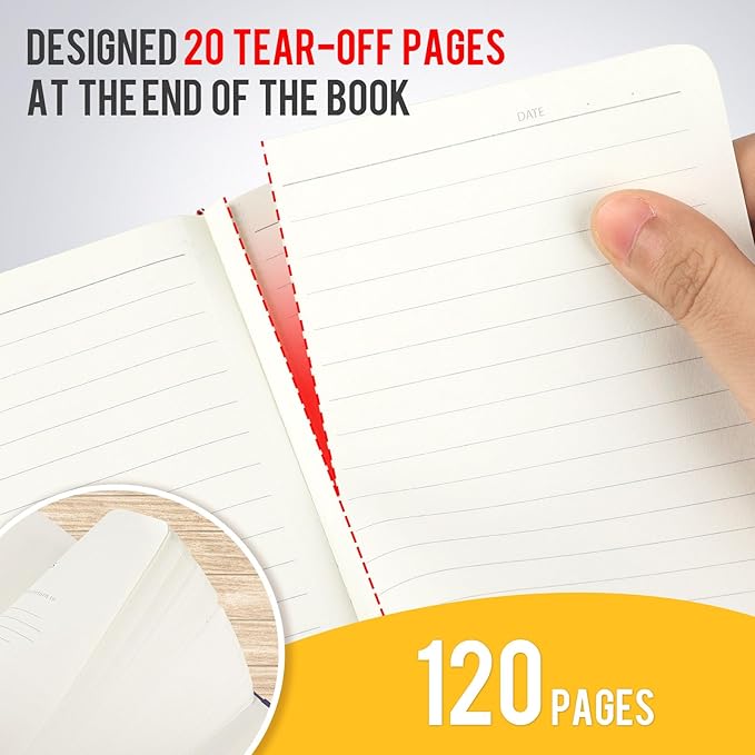 Pocket Small Notebook Journals, 8 Pack (Lemon Yellow) Mini Notebook 3.7x5.7 Journaling Notebooks for Women Men, Hardcover Lined Note Pads with Pens for Work, Business, Travel Journal, Office Supplies