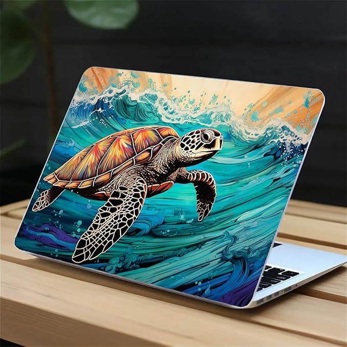 Compatible with 13.3 Inch MacBook Retina A1425/A1502, Animal Sea Turtle Hard Plastic Shell Cover Case