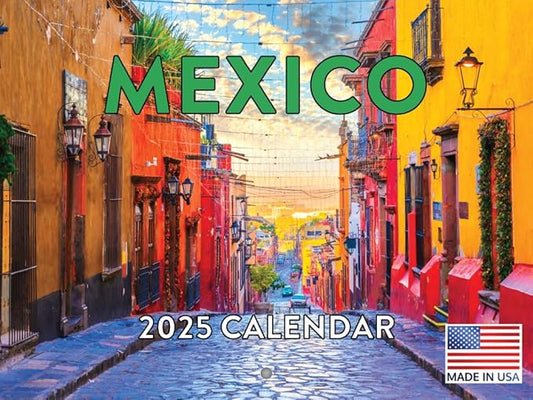 Mexico Calendar 2025 Monthly Wall Calender 12 Month | American Made In The USA