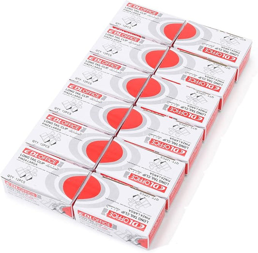 Binder Clips, Medium Binder Clips,144 Pcs1 Inch,Black Metal Medium Paper Clips for Office, Home, School