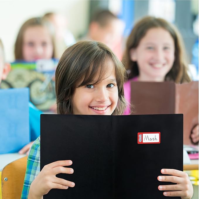 Chell Black Fabric Jumbo Book Covers 9"x11", Book Sox Up to 10"x12.5", Textbook Covers, Stretchable and Reusable Book Protector, Pack of 2