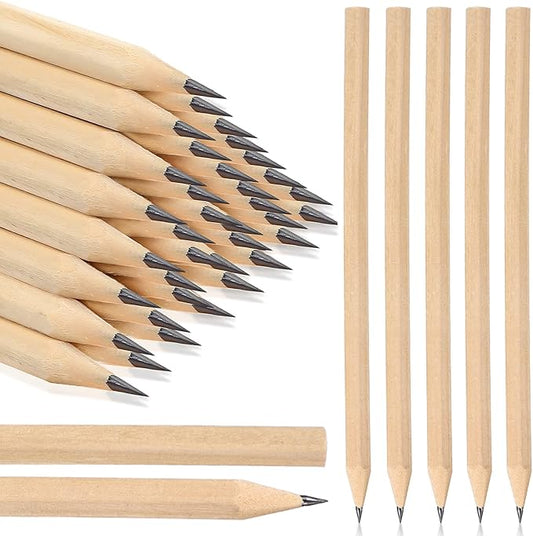 Fumete 260 Pieces Wooden Pencils Bulk No Eraser Hexagonal HB Graphite Unsharpened Natural Wood Pencils Without Erasers for Classroom School Home Office Drawing Sketching Learning