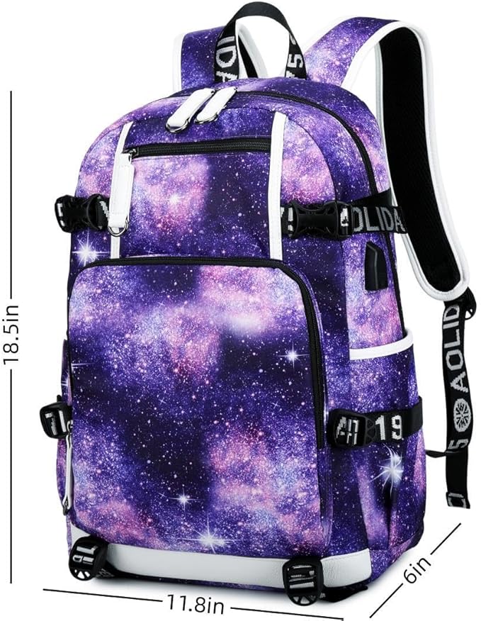 Soccer Superstar M-essi 10 Multifunctional Laptop Backpack Teenage Travel Backpack Fans Schoolbag (C3)