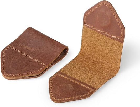 Londo Genuine Leather Handmade Bookmark (Set of 2) (Magnetic, Camel)