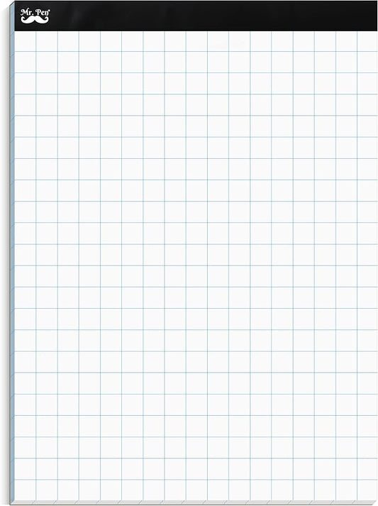 Mr. Pen- Graph Paper, 2x2 (2 Squares per inch), 8.5"x11", 55 Sheets, Grid Paper, Graphing Paper, Graph Paper Pad, Math Graph Paper, Grid Paper Pad, 1/2 Inch Graph Paper, Square Paper, Math Paper