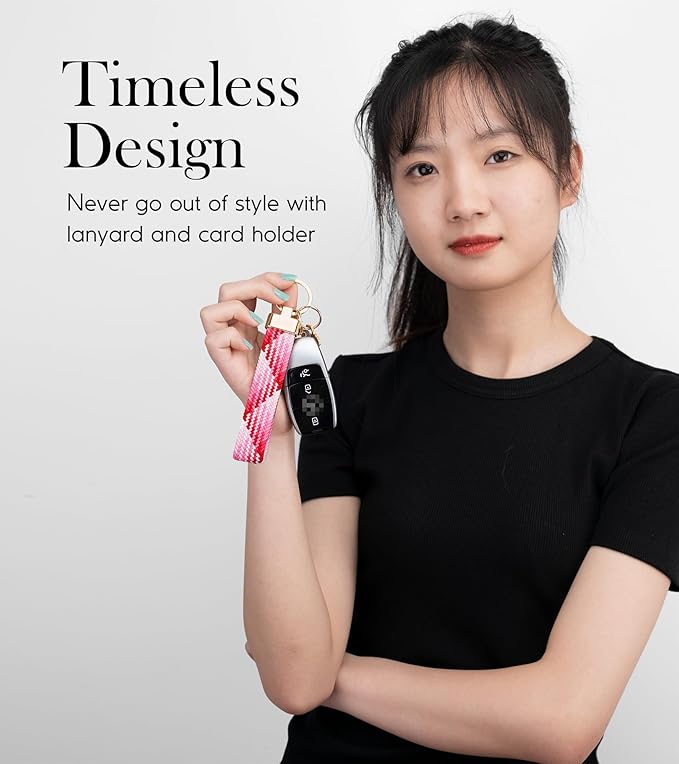 SENLLY Wristlet Lanyard, Stretchy Keychain Holder, Original Elastic Anti-Drop Design Keyring