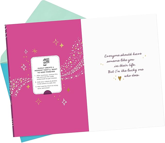 Hallmark Personalized Video Love Card-Romantic Birthday, Anniversary, Sweetest Day-Love You (Record Your Own Video Greeting)