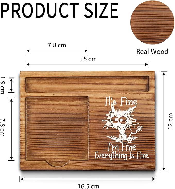 Funny Quotes Office Sticky Note Holder, Cute Humor Sticky Note Holder, Thank You Appreciation Gifts Friends Women Men Coworkers Office Desk Self-Stick Note Pad Holders GSH422