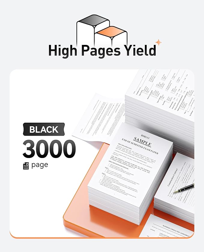 TN830XL Toner Cartridge High Yield Compatible with Brother TN830XL TN830 TN 830 Toner Cartridges to use with HL-L2460DW DCP-L2640DW HL-L2480DW HL-L2400D HL-L2405W MFC-L2820DW Printer (2 Black)