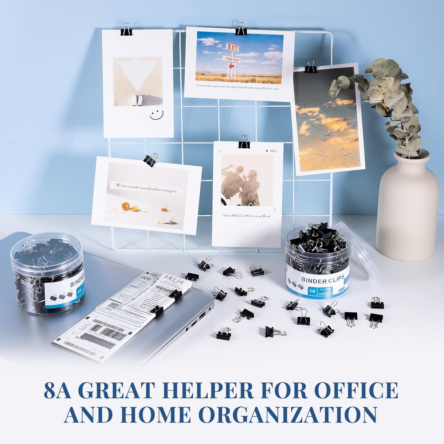 Small Binder Clips Bulk 864 PCS - Mini Binder Clips 15mm Paper Clip 5/8 Inch Paper Clamps, Micro Black Metal Binding Paperwork Clamp, School Teachers Office Supplies