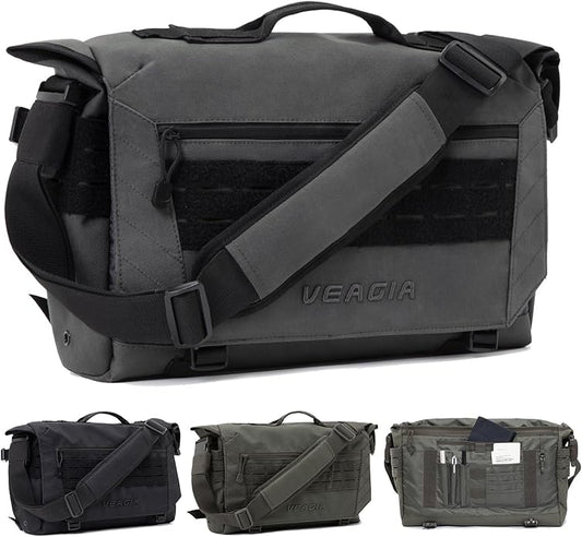 VEAGIA Messenger bag Laptop bag Briefcase Molle system Tactical style Detachable shoulder strap Shoulder Bags