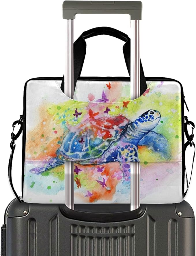 Sea Turtle Laptop Messenger Bag Case Sleeve Briefcase for Men Women