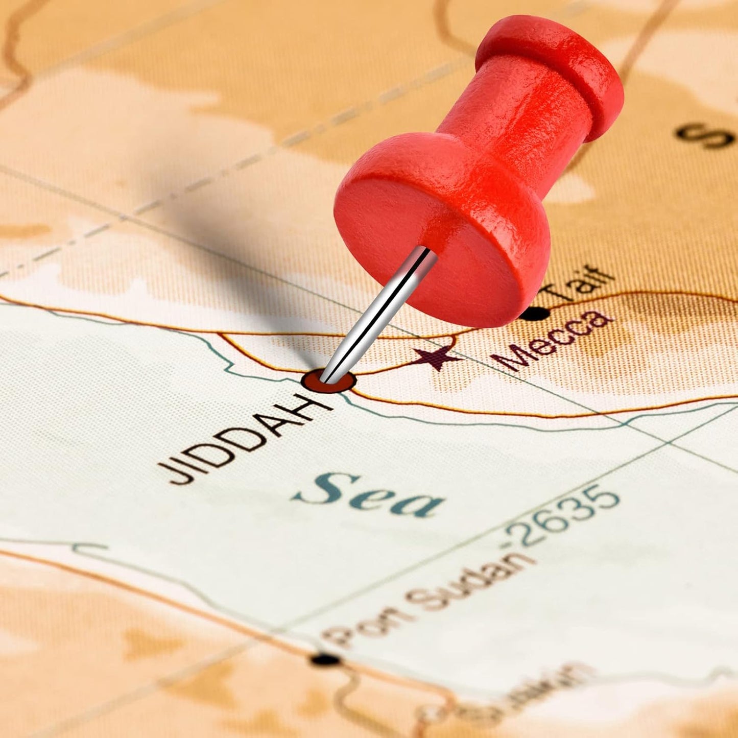 40Pcs Wood Push Pins, Decorative Thumb Tacks, Wooden Pins and Tacks, Cork Board Thumbtacks, Cute Thumbtack for Wall and Bulletin Board, Map Pins