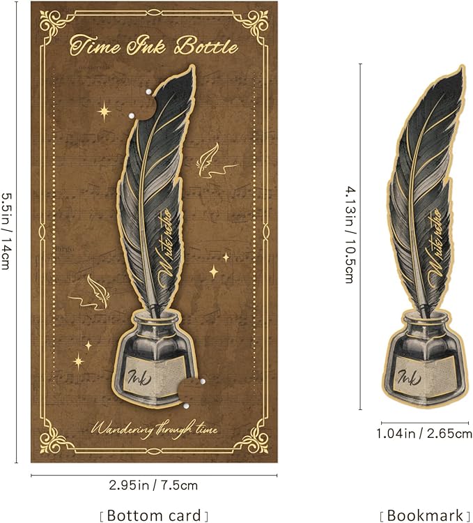 4pcs Vintage Bookmarks for Reading Women & Men, Unique Pretty Cute Metal Book Marks Kit Gifts for Book Lovers, Readers, Writers, Teens, Kids, Fantacy Cool Retro Page Markers Accessories for Bibles