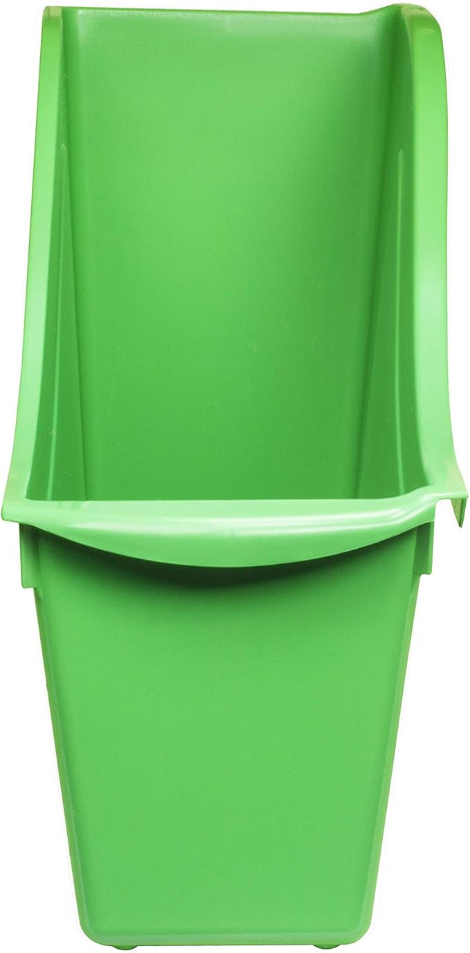 Storex Small Book Bin, Linking Storage Bin, Dry Erase Surface, 11.75" x 8.5" x 4.5" STEM Green (Pack of 6)