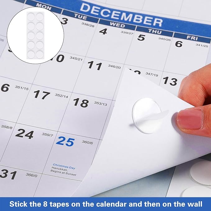 2025 Wall Calendar 34.8" x 22.8" Large Vertical Yearly Wall Hanging Calenda with Julian Date Thick Paper Calendar 12 Month Annual Wall Planner for Wall Office Fridge(Coloured)