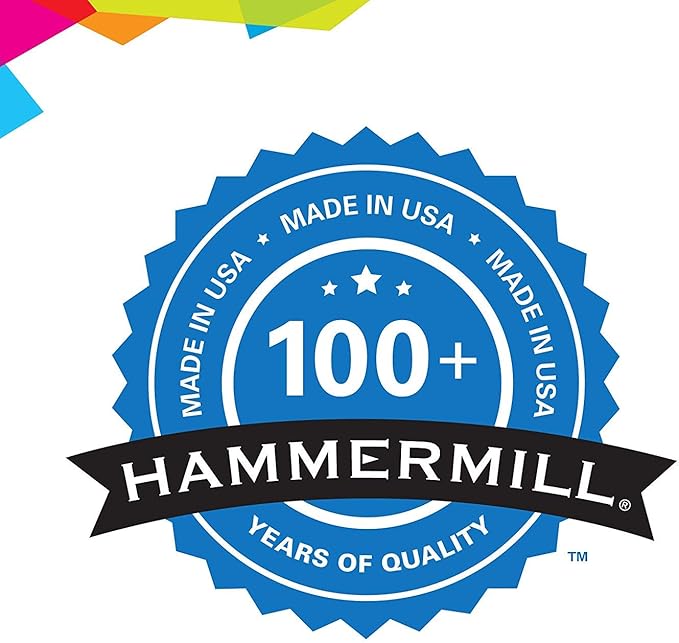 Hammermill Printer Paper, 20 lb Copy Paper, 8.5 x 11 - 1 Ream (500 Sheets) - 92 Bright, Made in the USA