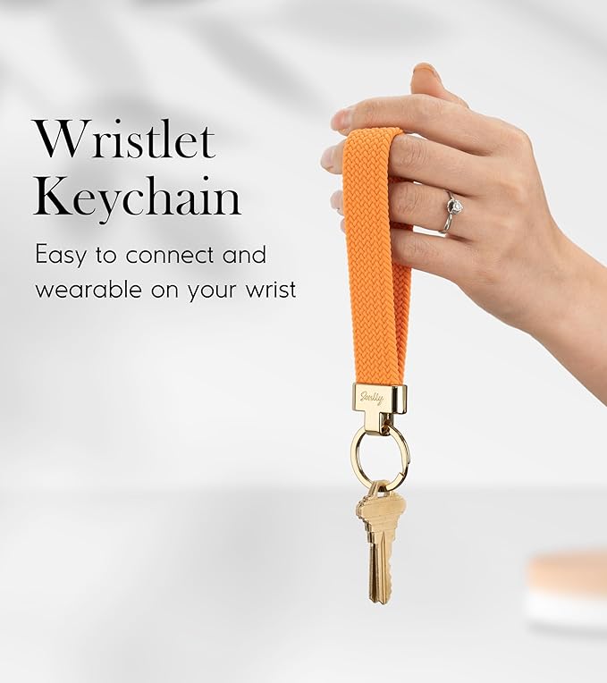 SENLLY Wristlet Lanyard, Stretchy Keychain Holder, Original Elastic Anti-Drop Design Keyring