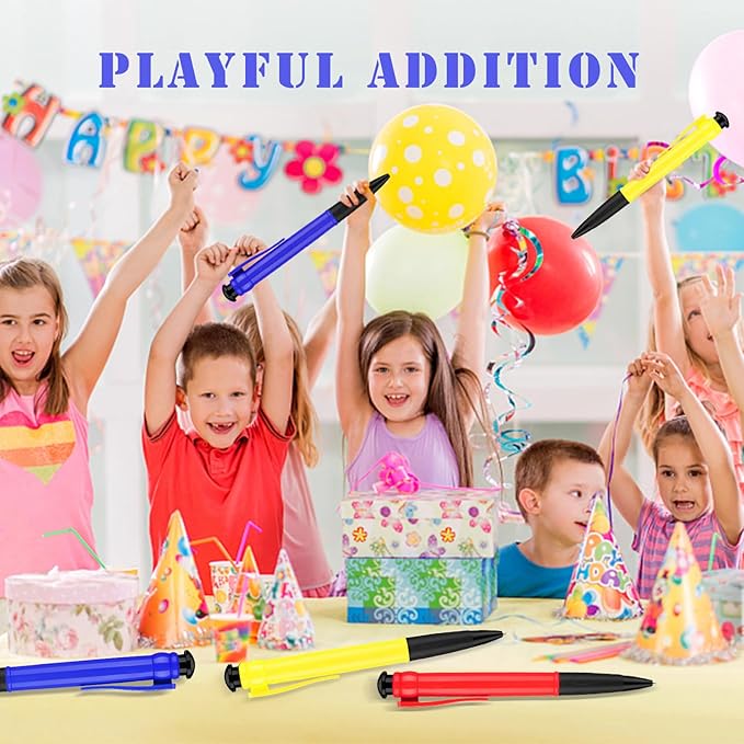 Jumbo Pens 11.3'' For Birthday Party Favors, Funny Party Favors Huge pens, Giant Pens Gag Gifts 3 Pack Red Blue Yellow