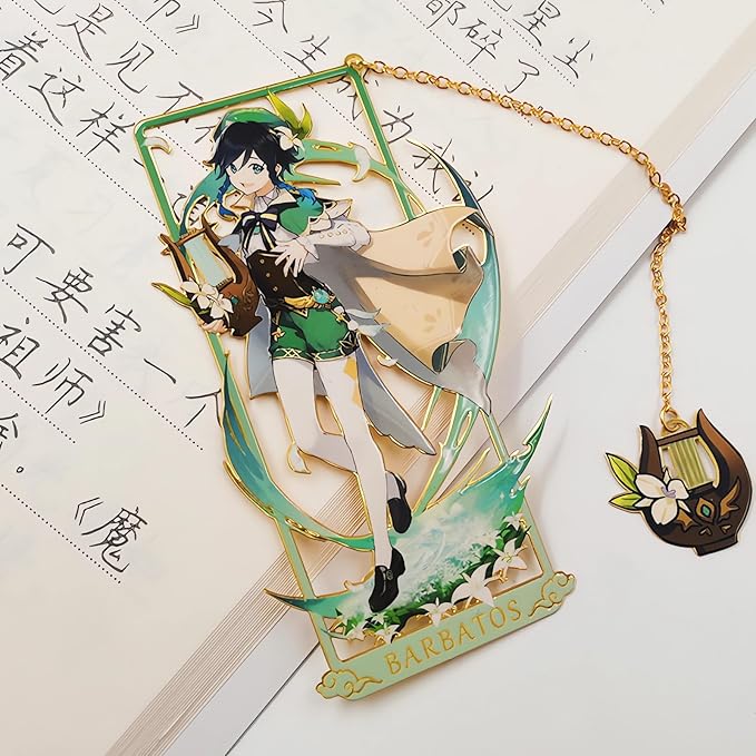 Dehya with Chain Original Genshin Impact Metal Bookmark - Collect All Your Favorite Characters!