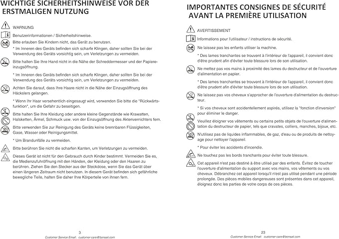 Bonsaii Paper Shredder, 5-6 Sheet Crosscut Shredder for Home Use, 3.4 Gals Wastebasket