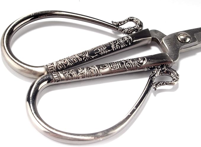 JubileeYarn Classic Chinese Small Embroidery Craft Scissors - Silver - 1 Scissor