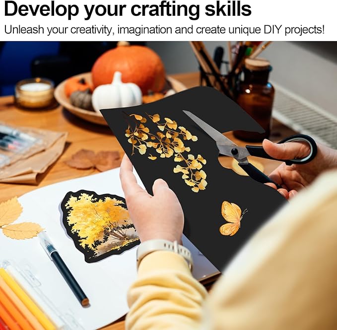 Joyberg Black Cardstock 8.5 x 11, 230gsm Cover Cardstock Paper, 85 Lb Heavy Card Stock for Printer, Card Stock Paper for Invitations, Scrapbooking, Crafts, Diy Cards, Decoration, Drawing (30 Sheets)