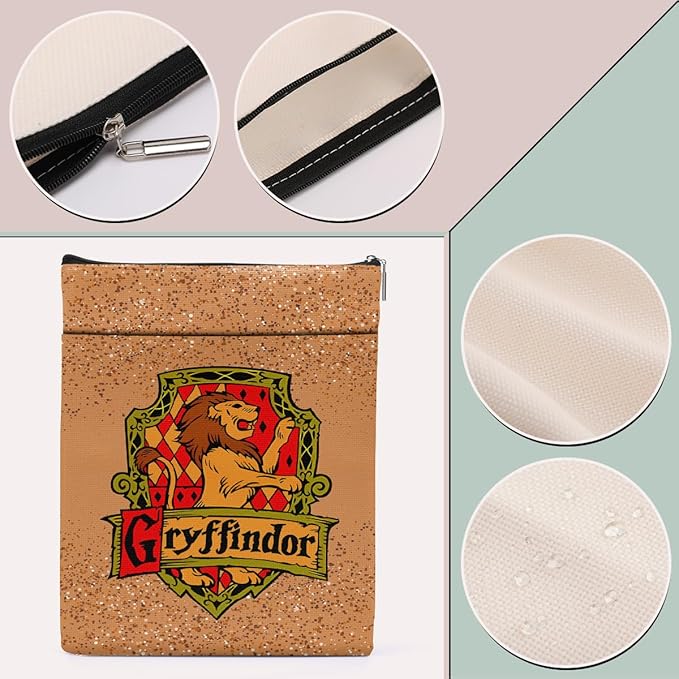 Magic Stuff Lion Magic House Book Sleeve Book Cover Book Lovers Gifts Book Club Gifts Wizard Book Protector Book Gifts for Readers Women Magic Movie Fans Bibliophile Bestie Graduation Birthday Gifts