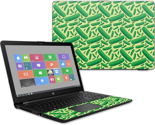 MightySkins Skin Compatible with HP 15t Laptop 15.6" (2017) - Pickles | Protective, Durable, and Unique Vinyl Decal wrap Cover | Easy to Apply, Remove, and Change Styles | Made in The USA