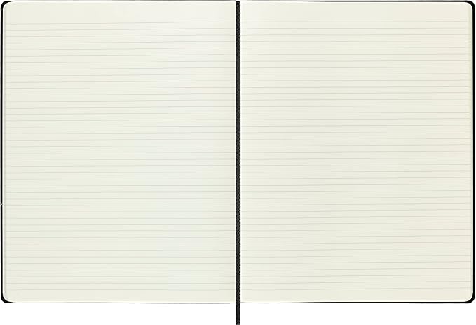 Moleskine Classic Notebook, Hard Cover, XXL (8.5" x 11") Ruled/Lined, Black, 192 Pages