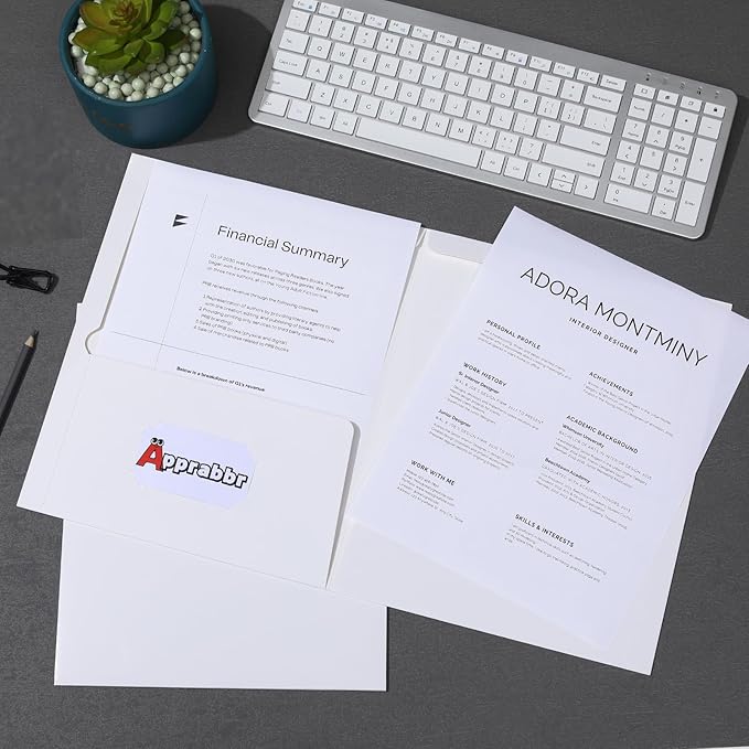 Two-Pocket Folders for Letter Size, Glossy Laminated White Paper Folders,Thick Paper File Folder with Deep Pockets for School Office Business Home (Box of 125)