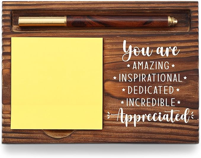 Team Appreciation Gifts for Employees, You Are Incredibly Appreciated Gifts Desk Self-Stick Note Pad Holders, Thank You Gift for Staff Friends Team Healthcare Worker Coworker Sticky Notes Holder TZP10