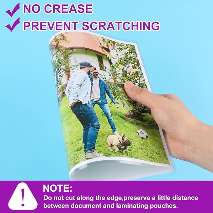 CAREGY Thermal Laminating Pouches,150 Pack Laminating Sheets,3 Mil,9 x 11.5 Inches, Education Supplies & Craft Supplies, for Laminators, Letter Size Sheets