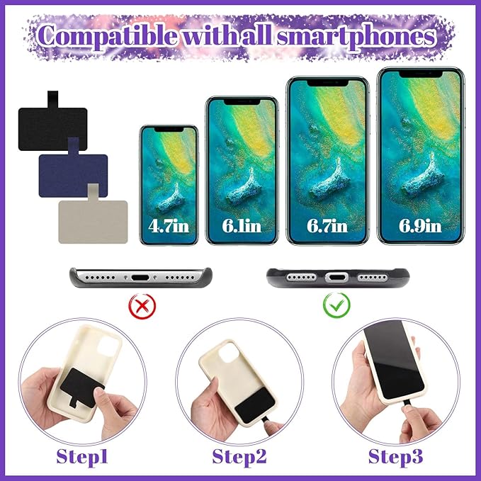 3 Pack Cruise Lanyards for Cruise Ship Cards with Retractable Badge Reel, 6 Pack Waterproof ID Badge Holder and 3 Pack Phone Tether Tab for All Cruises Key Cards